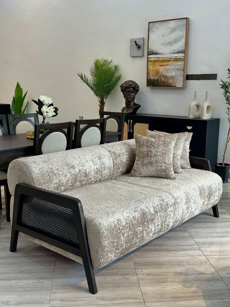 Velvet Chesterfield Sofa #2 - HK Furniture Living Room Collection, Kampala Uganda